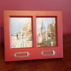 Dual Photo Frame with Label Holders